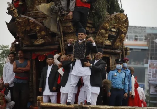 राष्ट्रपति पौडेलद्वारा भोटो जात्रा अवलोकन